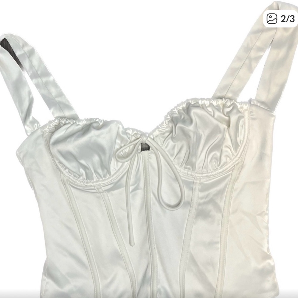 White Fox Corset Top